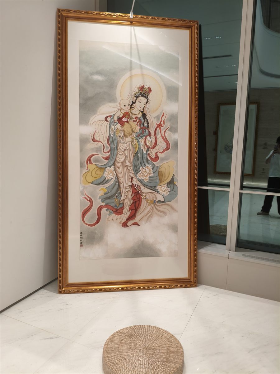 王长利《送子观音》